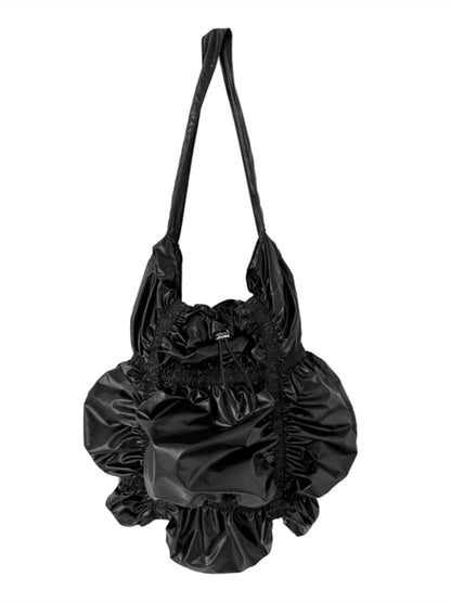 BloomWave Pleated Shoulder Bag