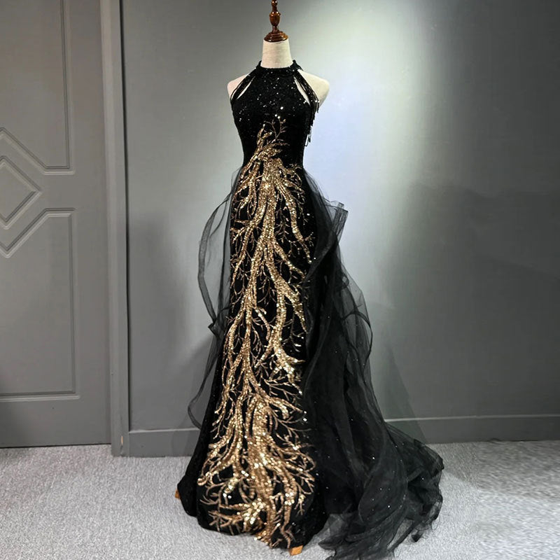 Elysian Noir Gown