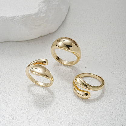 Lustre Trio Ring Set