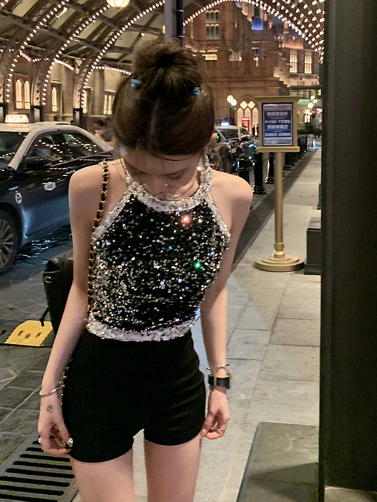 Nova Sequin Halter Top