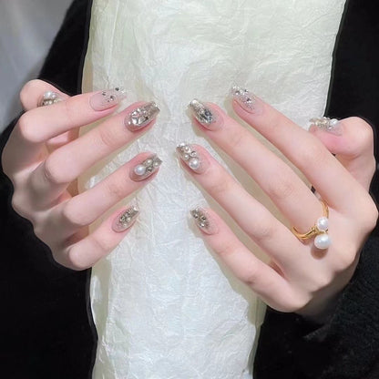 Pearl Elegance Nail Tips