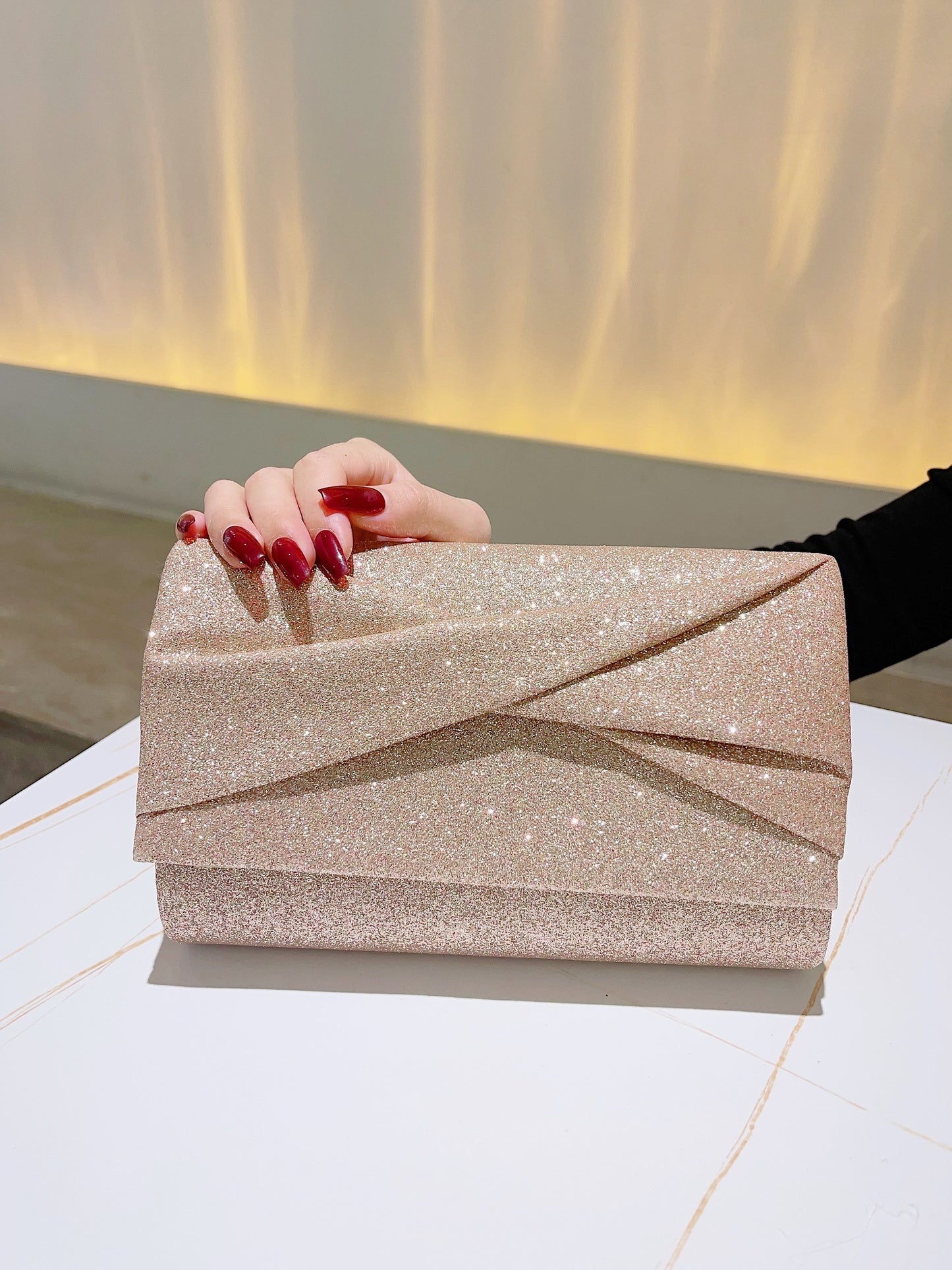 LustreLine Glitter Clutch