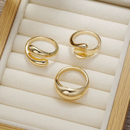 Lustre Trio Ring Set