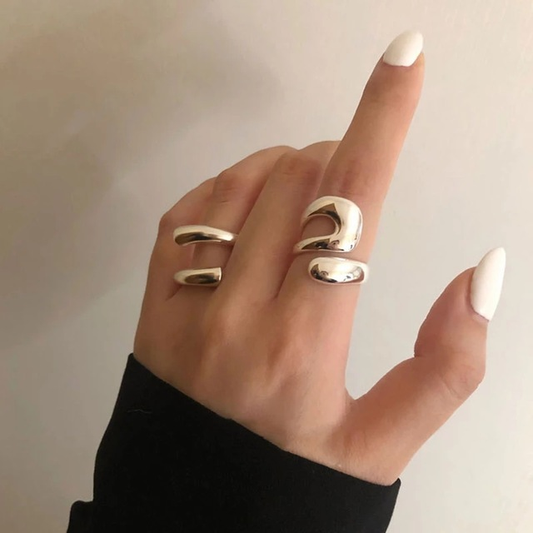 Luna Arc Ring Set